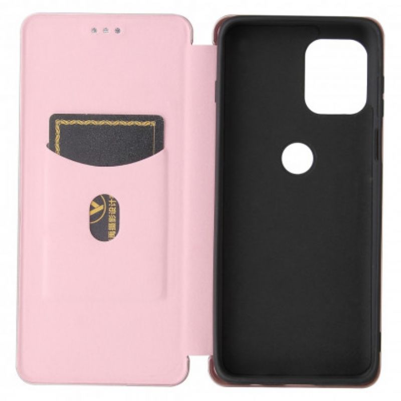 Læder Cover Moto G100 Telefon Etui Silikone Carbon