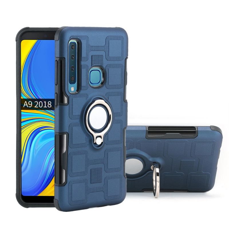 Cover Samsung Galaxy A9 Rød Superstærk Med Støttering Beskyttelse