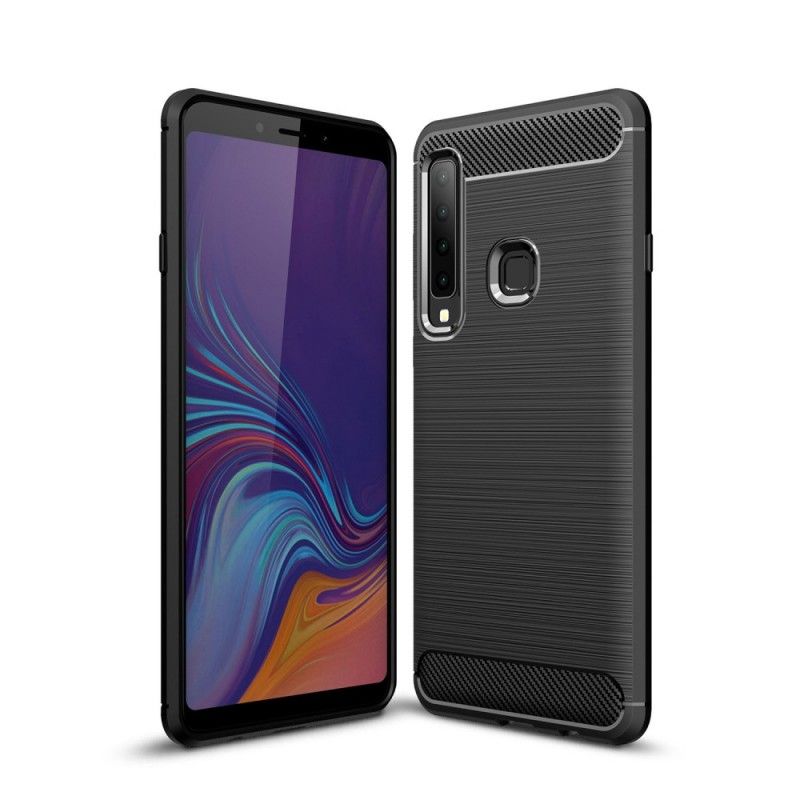 Cover Samsung Galaxy A9 Sort Mobilcover Børstet Kulfiber