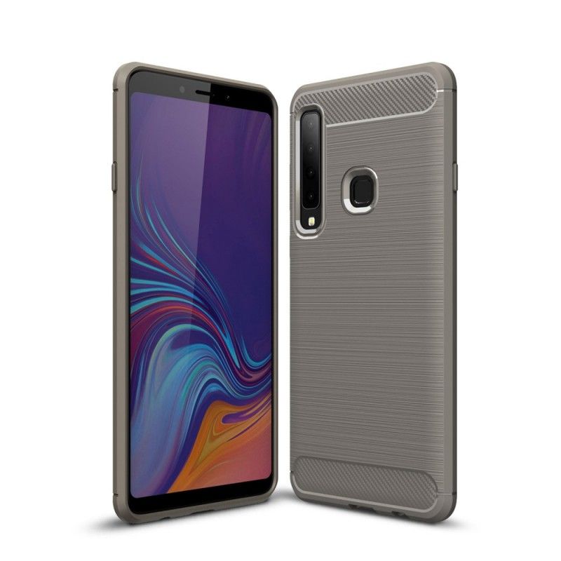 Cover Samsung Galaxy A9 Sort Mobilcover Børstet Kulfiber