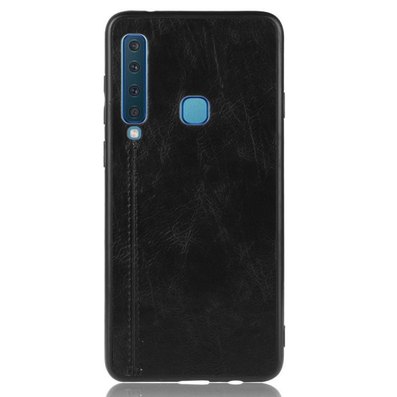 Cover Samsung Galaxy A9 Sort Syet Lædereffekt