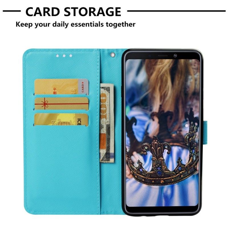 Flip Cover Samsung Galaxy A9 Gyldne String Sommerfugle