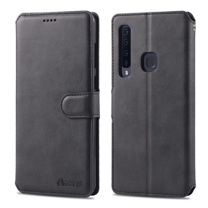 Flip Cover Samsung Galaxy A9 Sort Mobilcover Retro Azns