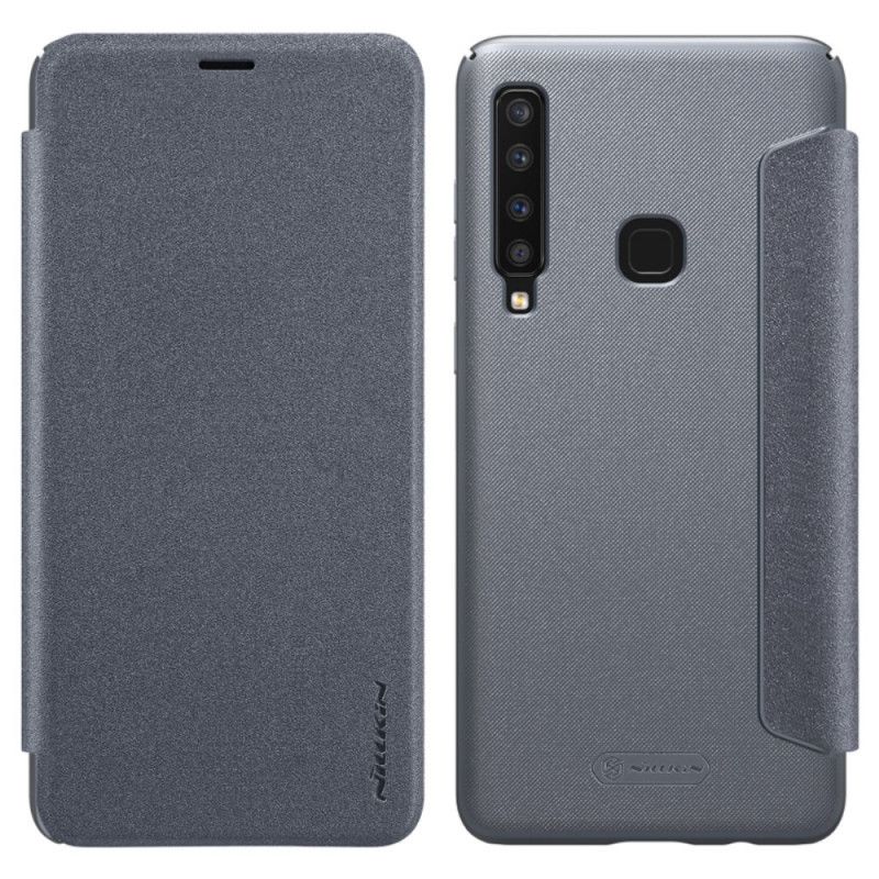 Læder Cover Samsung Galaxy A9 Grå Nillkin