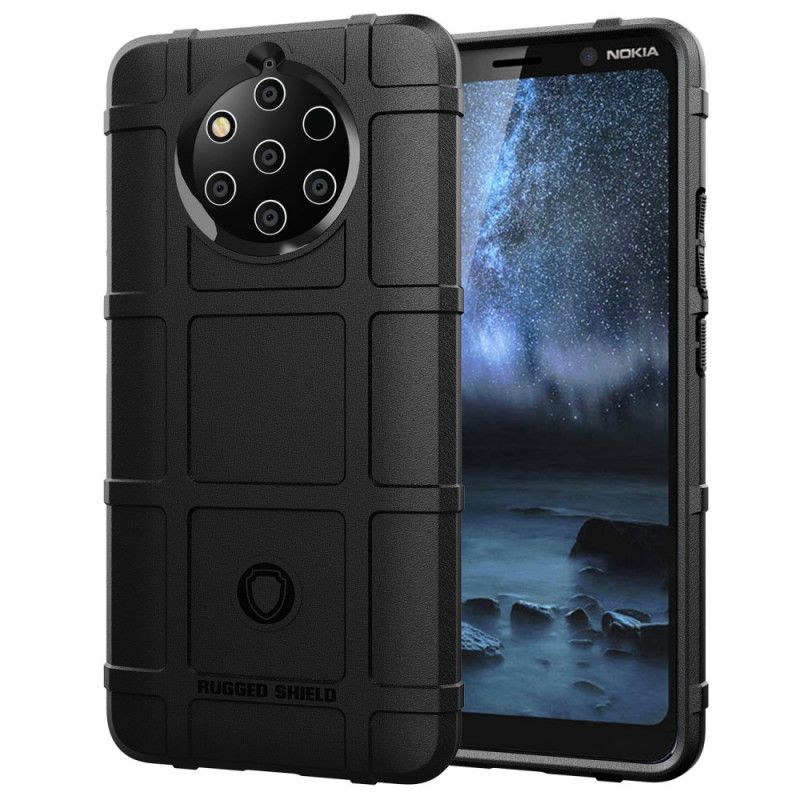 Cover Nokia 9 PureView Sort Mobilcover Robust Skjold