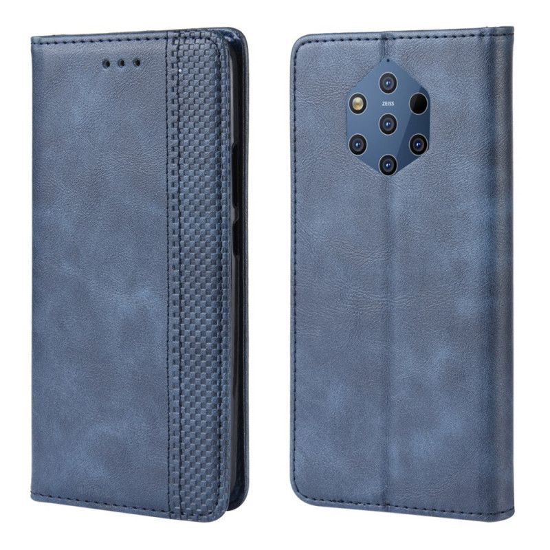 Læder Cover Nokia 9 PureView Mobilcover Stiliseret Vintage Lædereffekt