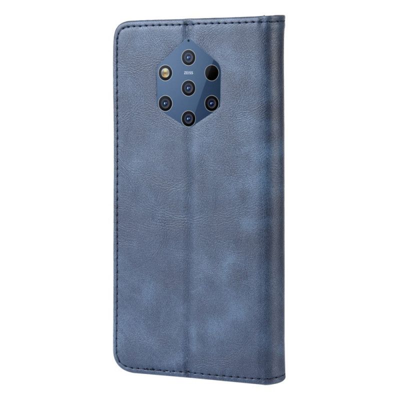 Læder Cover Nokia 9 PureView Mobilcover Stiliseret Vintage Lædereffekt