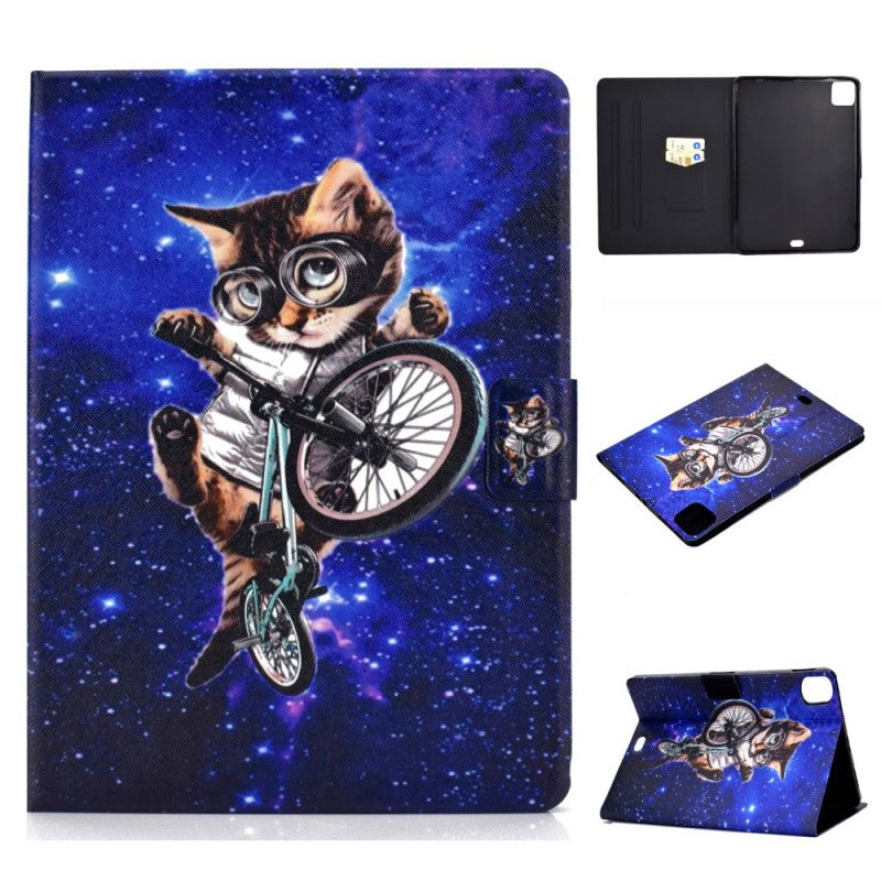 Flip Cover Læder for iPad Air 10.9" (2020) Cyclo-Cat