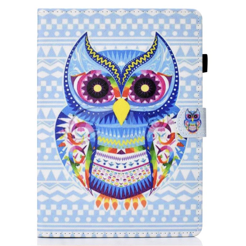 Flip Cover Læder for iPad Air 10.9" (2020) Ugle Art