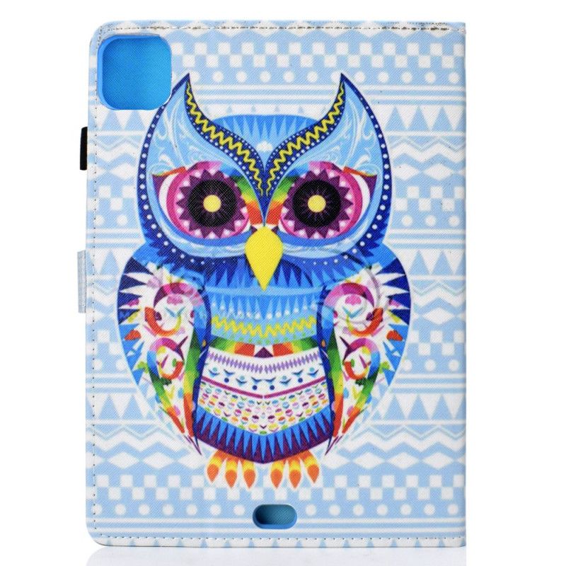 Flip Cover Læder for iPad Air 10.9" (2020) Ugle Art