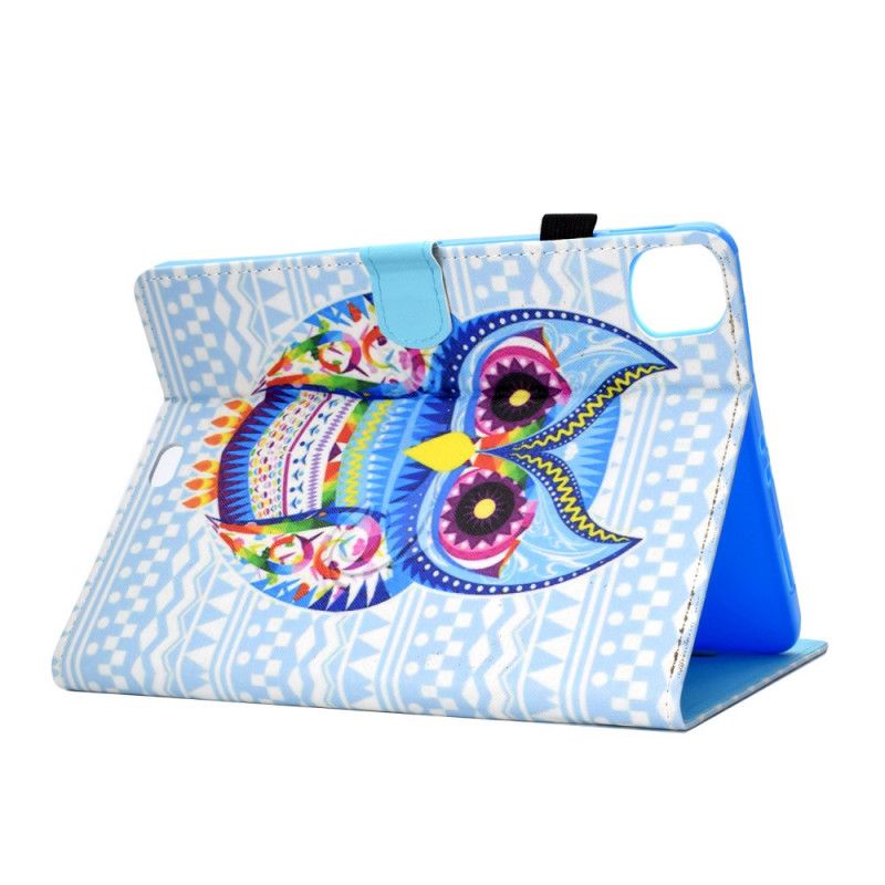 Flip Cover Læder for iPad Air 10.9" (2020) Ugle Art