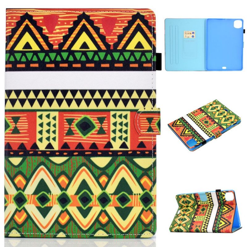 Flip Cover Læder iPad Air 10.9" (2020) Aztec Motiver