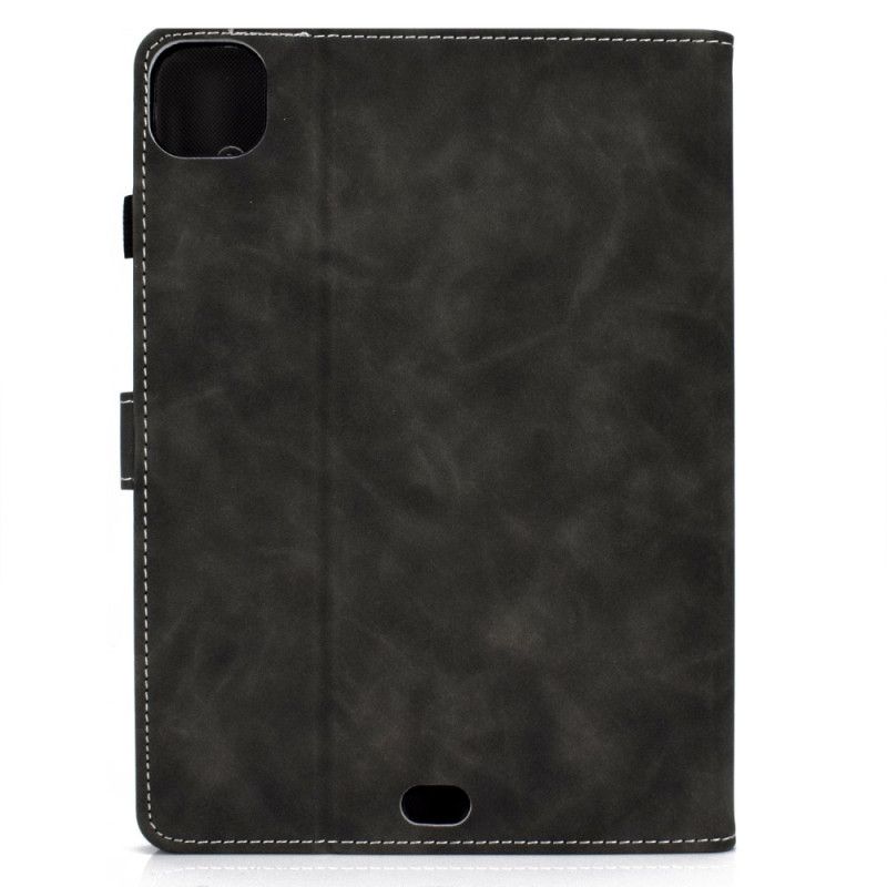 Flip Cover Læder iPad Air 10.9" (2020) Sort Vintage Kunstlæder