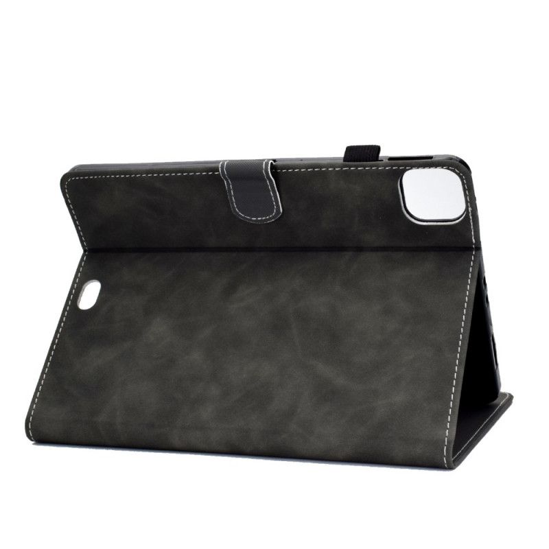 Flip Cover Læder iPad Air 10.9" (2020) Sort Vintage Kunstlæder