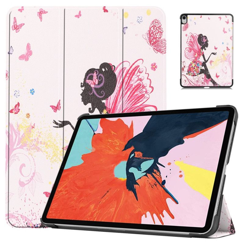 iPad Air 10.9" (2020) Imiteret Læder Med Blomster