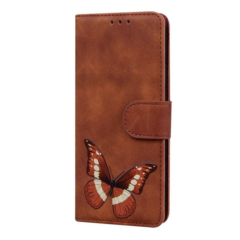 Flip Cover Realme 9i Skin Touch Butterfly