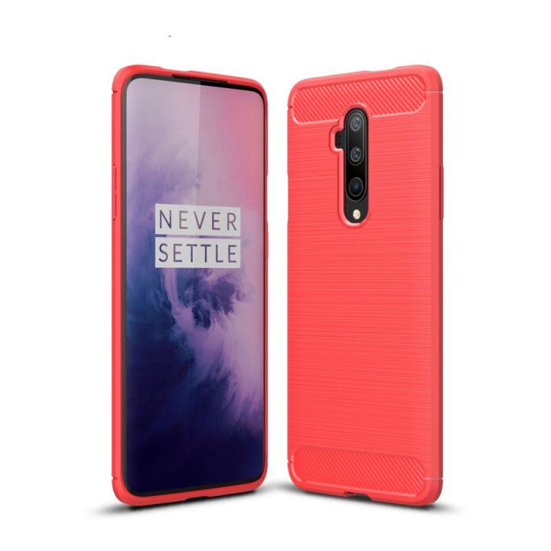 Cover OnePlus 7T Pro Sort Børstet Kulfiber Original