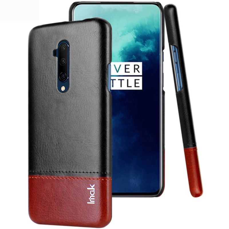 Cover OnePlus 7T Pro Sort Imak Ruiyi Serie Læder Effekt Original