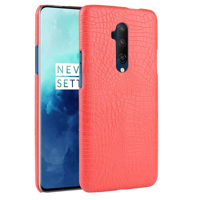 Cover OnePlus 7T Pro Sort Krokodillehudeffekt Original