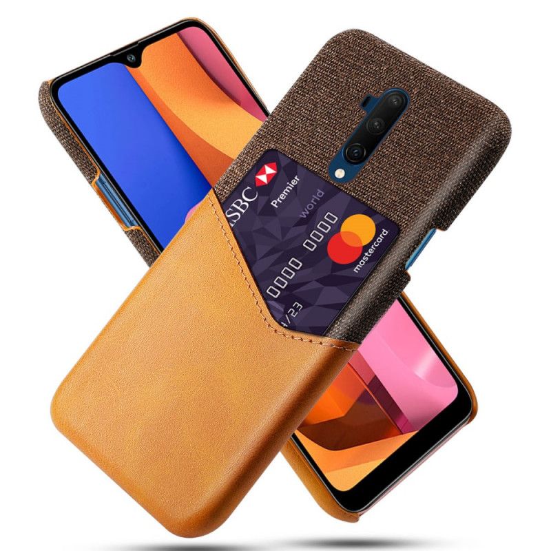 Cover OnePlus 7T Pro Sort Ksq Kortholder Beskyttelse