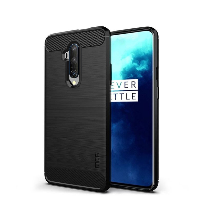 Cover OnePlus 7T Pro Sort Mofi Børstet Kulfiber