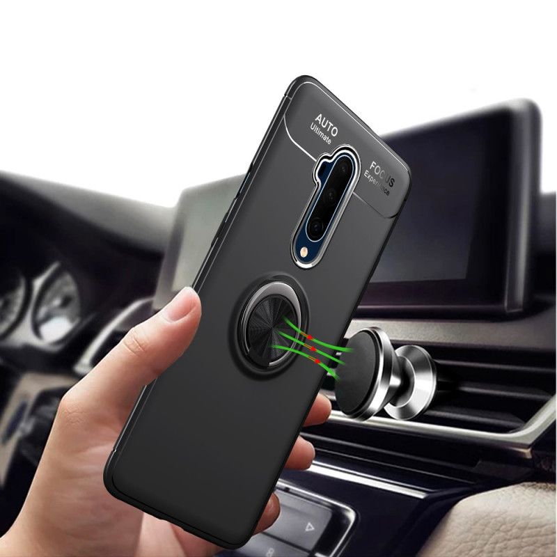 Cover OnePlus 7T Pro Sort Roterende Ring