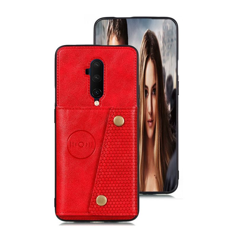 Cover OnePlus 7T Pro Sort Snap Tegnebog