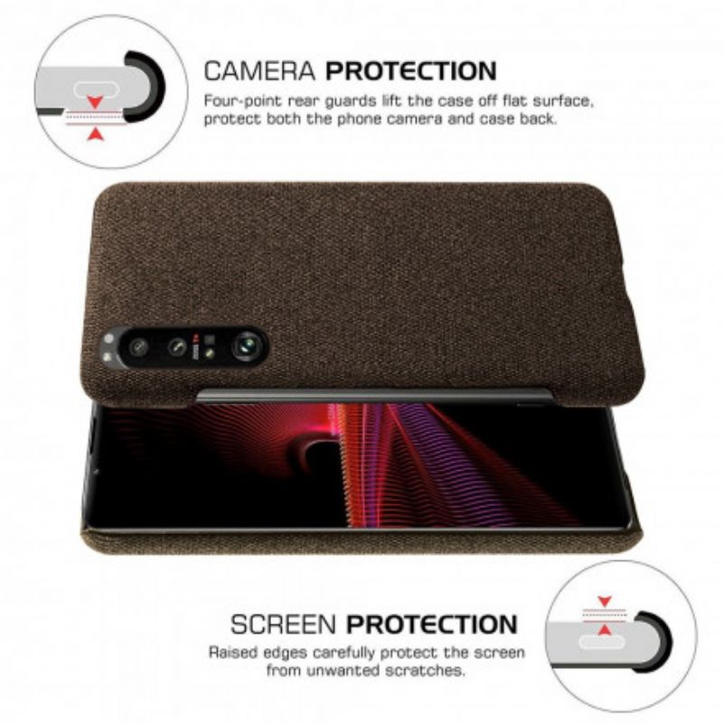 Cover Sony Xperia 1 Iii Stoftekstur Ksq