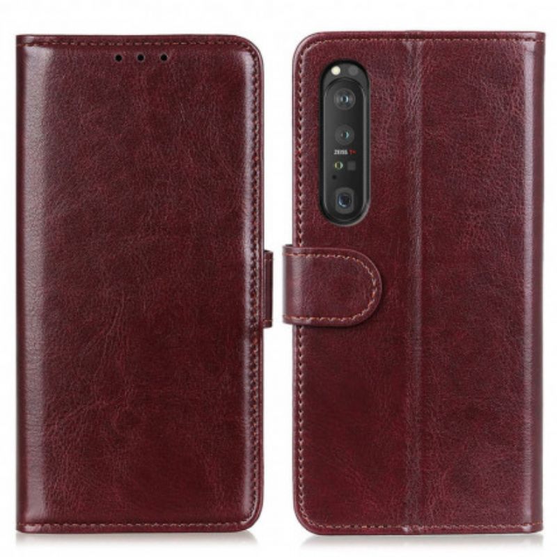 Flip Cover Sony Xperia 1 Iii Imiteret Læder Finesse