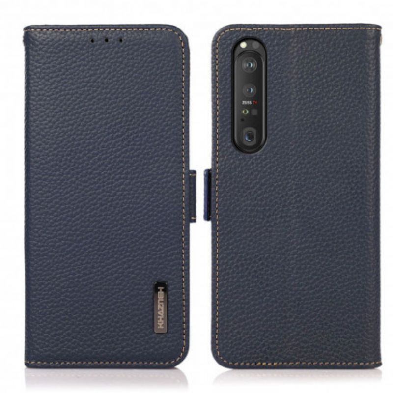 Flip Cover Sony Xperia 1 Iii Litchi Læder Khazneh Rfid