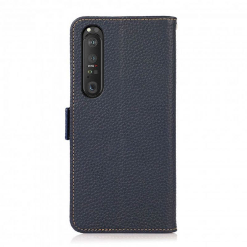 Flip Cover Sony Xperia 1 Iii Litchi Læder Khazneh Rfid