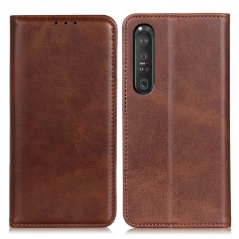 Flip Cover Sony Xperia 1 Iii Split Læder Elegance