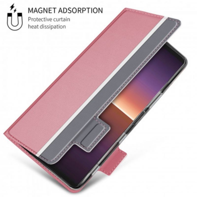 Flip Cover Til Sony Xperia 1 Iii Bicolor Baiyu-serien