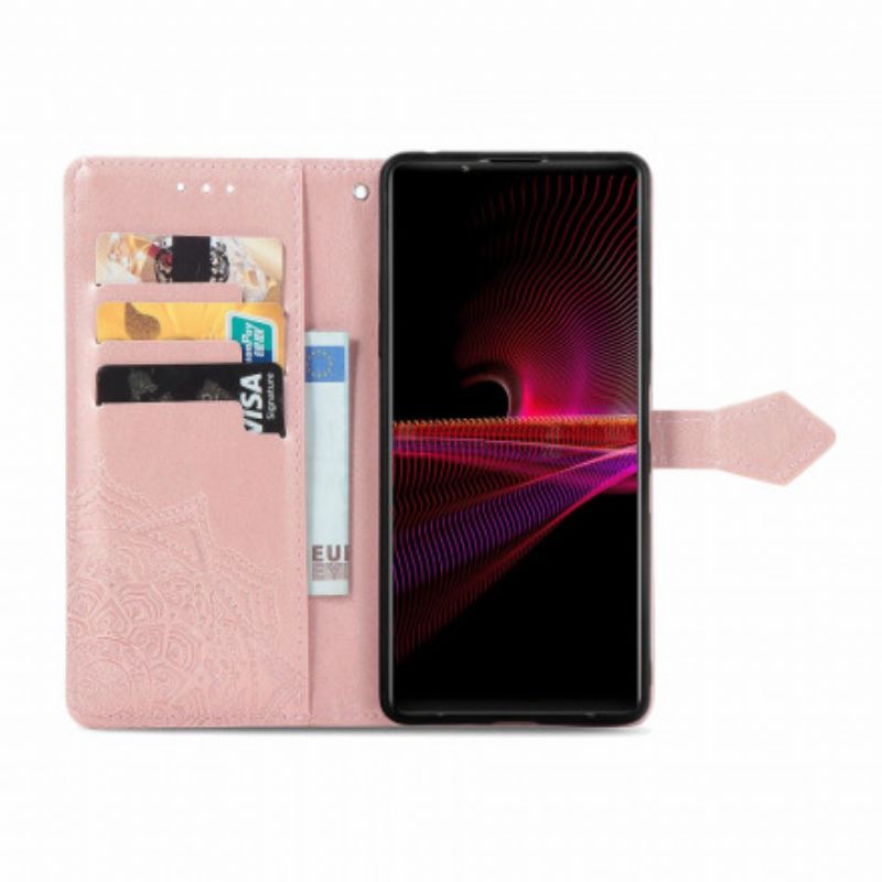 Flip Cover Til Sony Xperia 1 Iii Mandala Middelalder