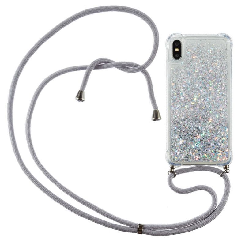 Iphone Xs Max Glitter- Og Ledningsetui