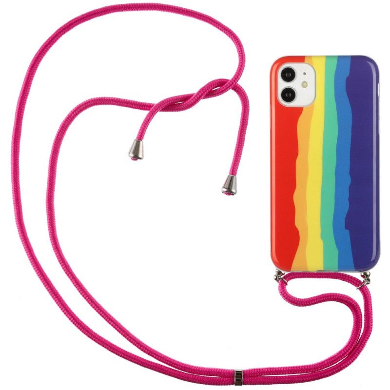 Rainbow Cord Iphone 11-Etui