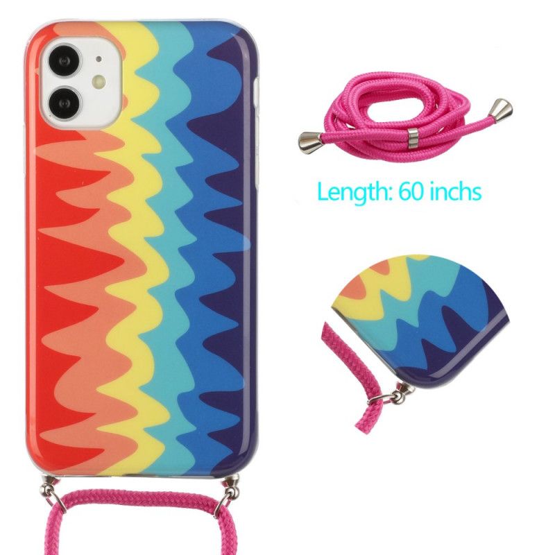 Rainbow Cord Iphone 11-Etui