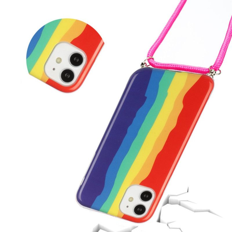 Rainbow Cord Iphone 12 Mini Taske