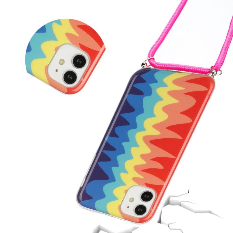 Rainbow Cord Iphone 12 Mini Taske