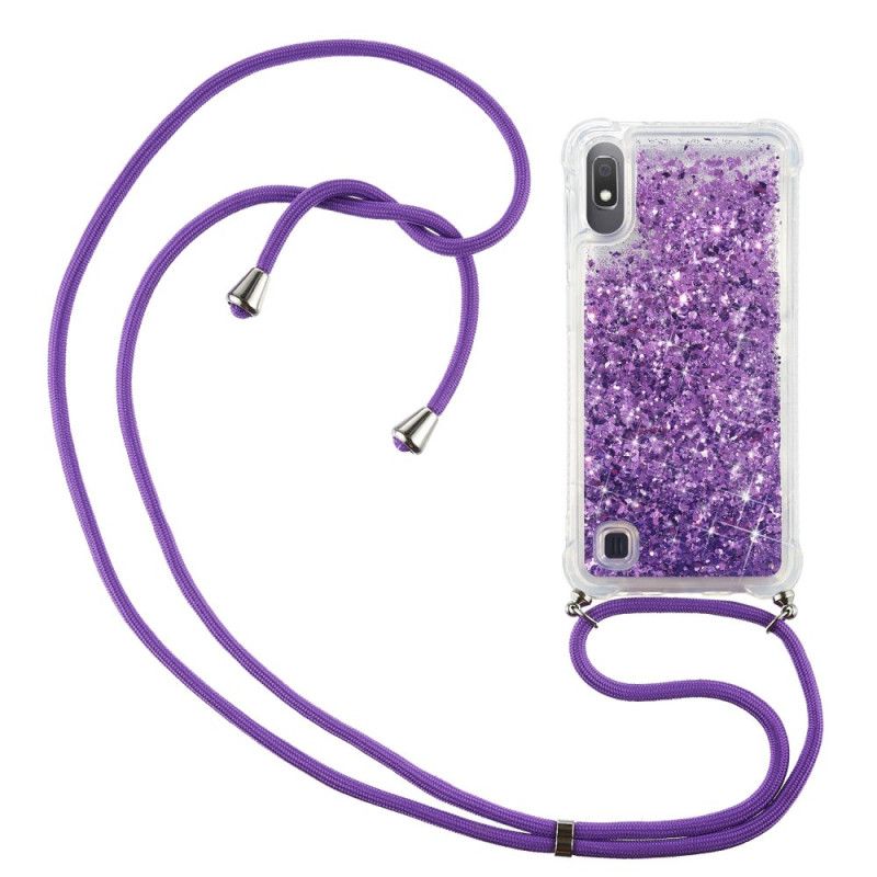 Samsung Galaxy A10 Glitter Taske Med Ledning