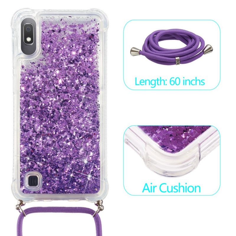 Samsung Galaxy A10 Glitter Taske Med Ledning