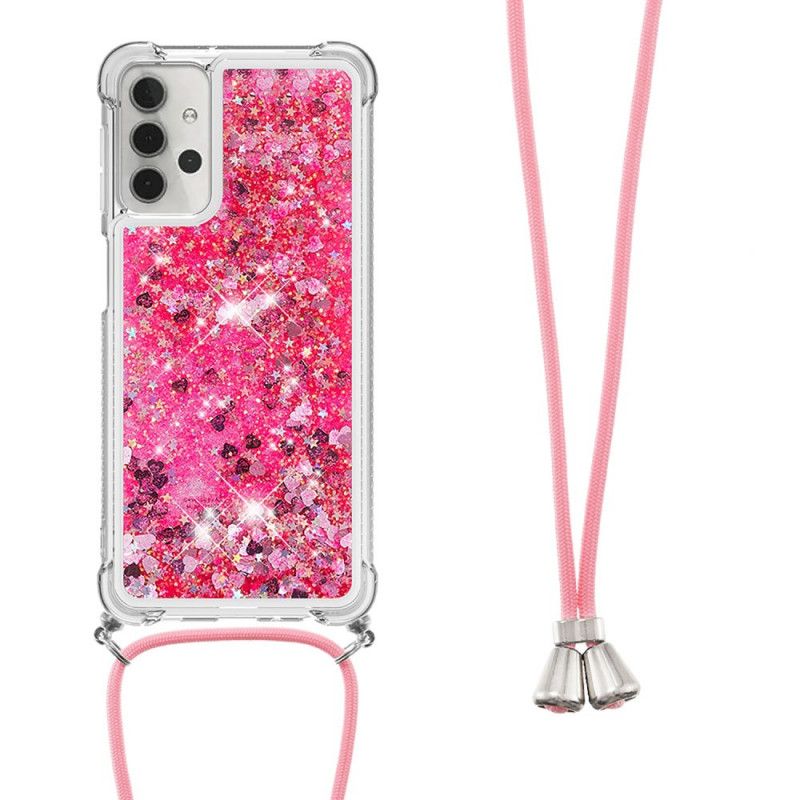 Samsung Galaxy A32 5G Glitter Cover Med Ledning