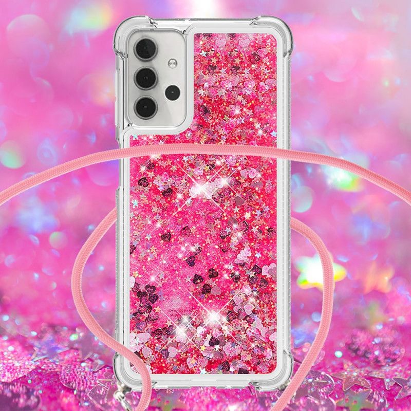 Samsung Galaxy A32 5G Glitter Cover Med Ledning