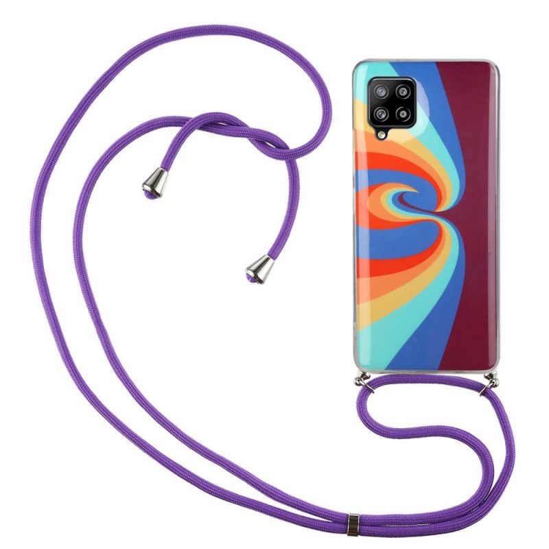 Samsung Galaxy A42 5G Rainbow Cover Og Ledning