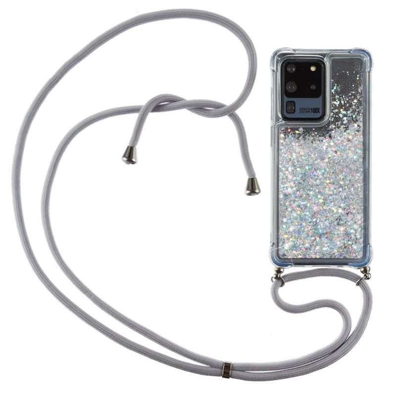 Samsung Galaxy S20 Ultra Glitter Cover Med Ledning