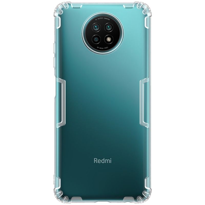 Cover Xiaomi Redmi Note 9 5G / Note 9T 5G Hvid Mobilcover Forstærket Gennemsigtig Nillkin