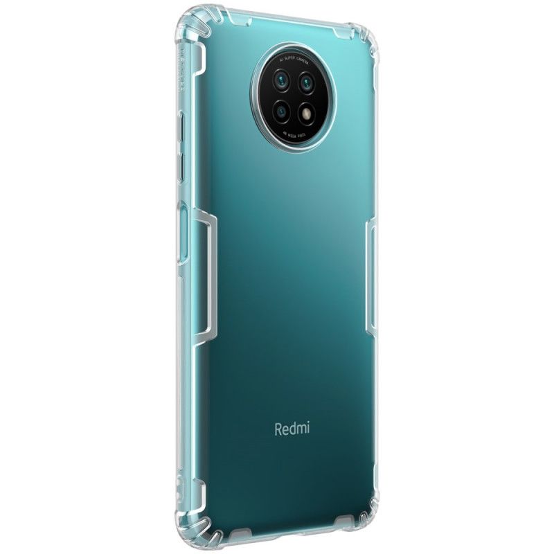 Cover Xiaomi Redmi Note 9 5G / Note 9T 5G Hvid Mobilcover Forstærket Gennemsigtig Nillkin