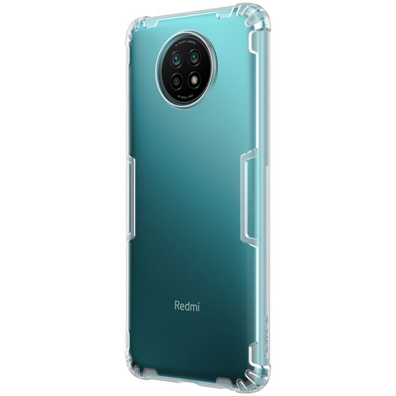 Cover Xiaomi Redmi Note 9 5G / Note 9T 5G Hvid Mobilcover Forstærket Gennemsigtig Nillkin