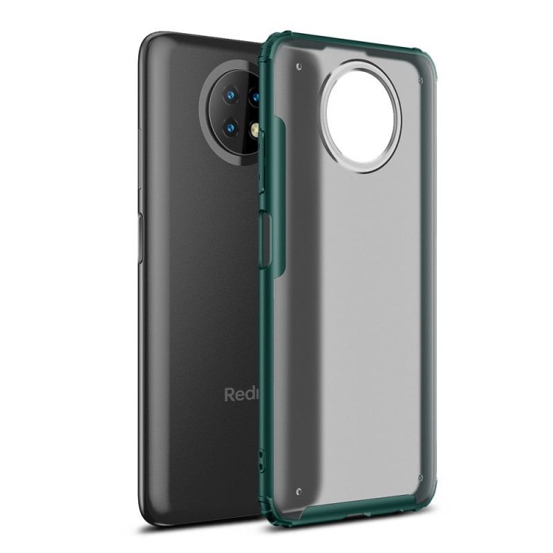 Cover Xiaomi Redmi Note 9 5G / Note 9T 5G Sort Frostet Effekt Rustning