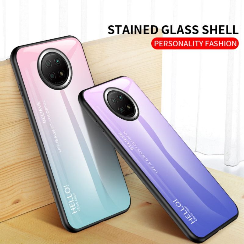 Cover Xiaomi Redmi Note 9 5G / Note 9T 5G Sort Mobilcover Hej Hærdet Glas